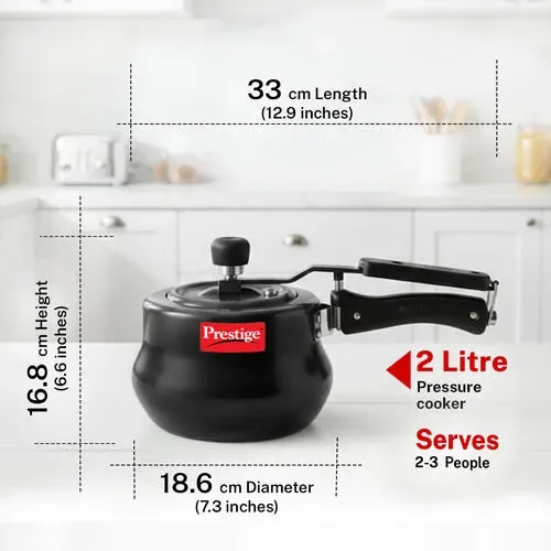 Pressure cooker dimensions and product reference